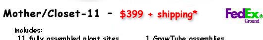 Mother/Closet System pricing
